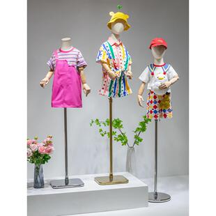 儿童模特道具半身人台服装店男女小童模全身童装店模特人偶展示架