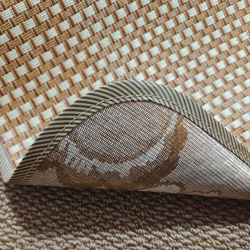 夏季沙发坐垫防滑双面冰丝藤席凉垫D可折叠办公室沙发座垫四季通