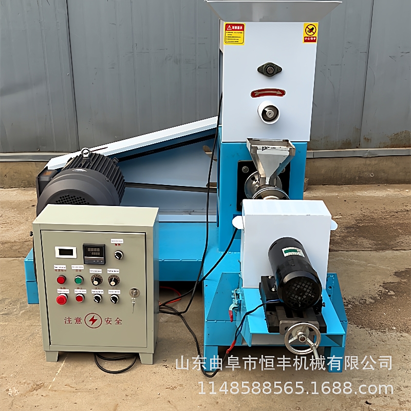 全自动宠物饲料膨化机猫粮狗粮鱼粮饲料膨化设备80型