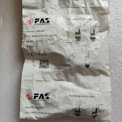 FAS 插头 FCC M333-0000-20-35X375议价