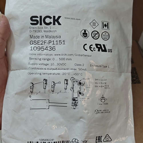 西克光电传感器开关GSE2F-P1151，订货号1095议价