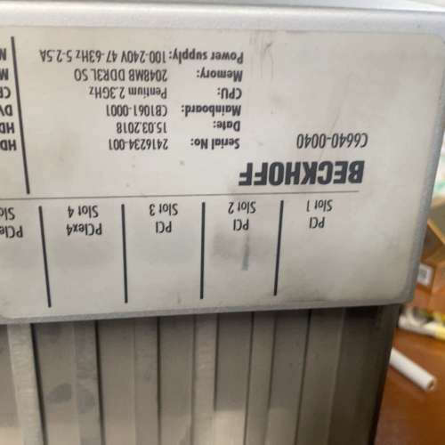 倍福工控机C6640-0040，配置Pentium 2.3G议价