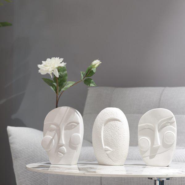 读途简约陶瓷花瓶装饰干花玄关客厅插花创意北欧摆件餐桌茶几花器,家居饰品,花瓶,淘宝优惠券,粉丝福利购,淘宝优惠卷