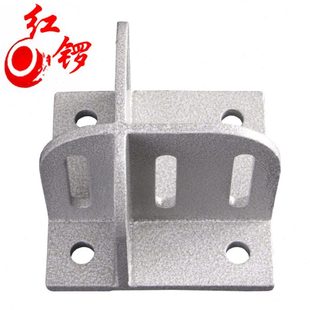 红锣4080工业铝材地脚连接件8080地脚重型角码4040地面固定角固定