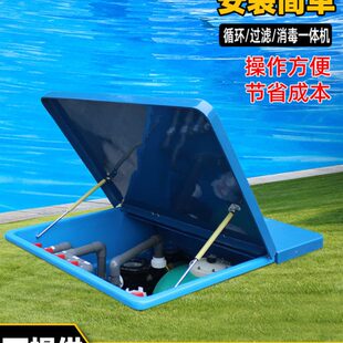 游泳池水泵沙缸过滤循环一体式地埋机化无需机房设备净化水池处理
