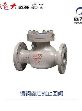 法兰旋启式止回阀H44H-16C/25DN40--DN250(在管道上起防止介质逆