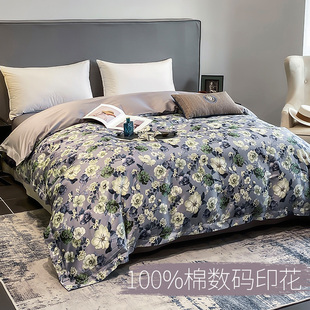 高级田园风单人被罩纯棉150x200cm160x210cm180x200双人200x230cm