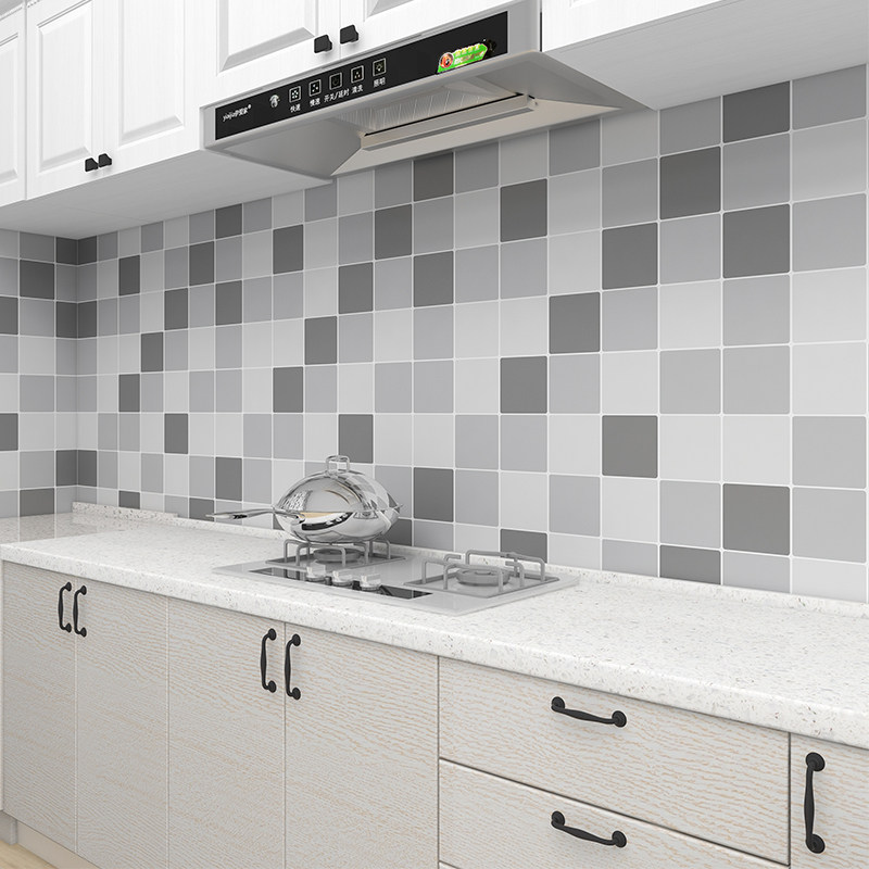 厨房防油贴纸防火耐高温台面贴纸灶台油烟机壁纸防水墙贴墙纸自粘