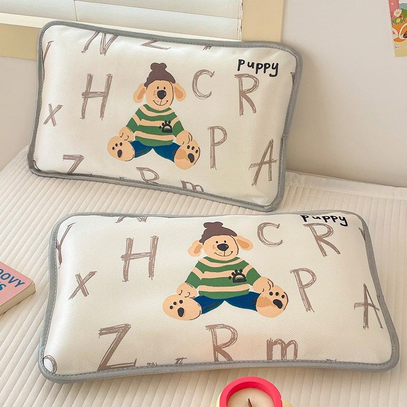 夏季A类冰丝儿童枕头带枕套6岁以上小学生枕芯3岁幼儿园宝宝专用