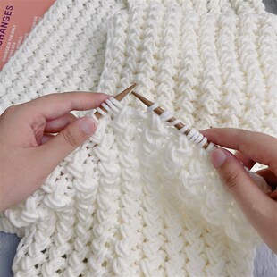 秋冬新品手工DIY毛线编织围巾材料包情侣自制礼物送男友女友保暖