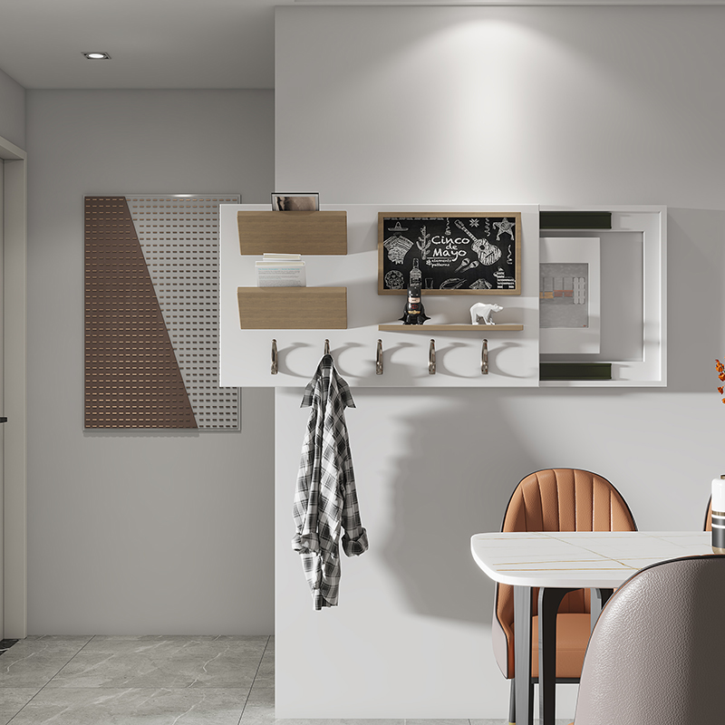 电表箱现代简约遮挡箱多功能实木墙饰弱电箱装饰画创意壁挂置物架