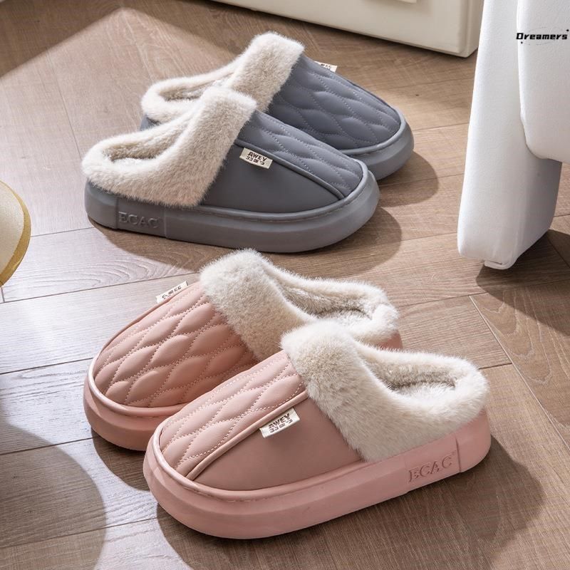 防水棉拖鞋冬季女厚底女士毛绒家居室内2024新款冬天拖鞋高级厂家