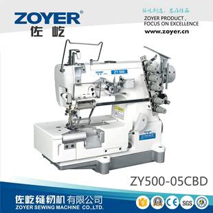 05CBD大方头3针5线直驱绷缝机上花边松紧带坎车工业缝纫机 ZY500