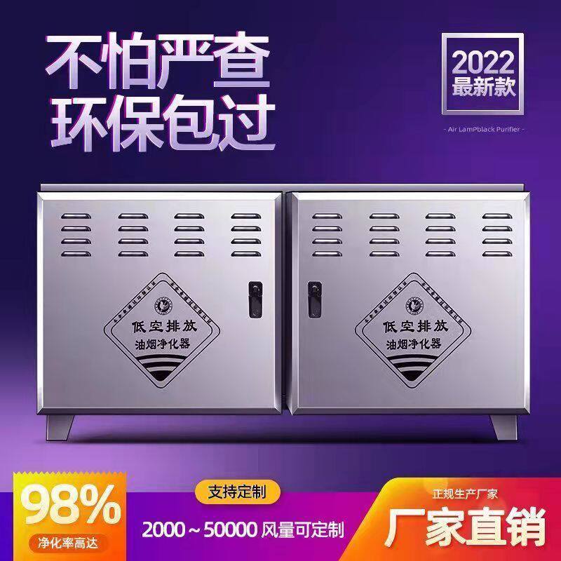 低空商用油烟净化器除味净烟饭店烧烤商用油烟净化一体机包过环保