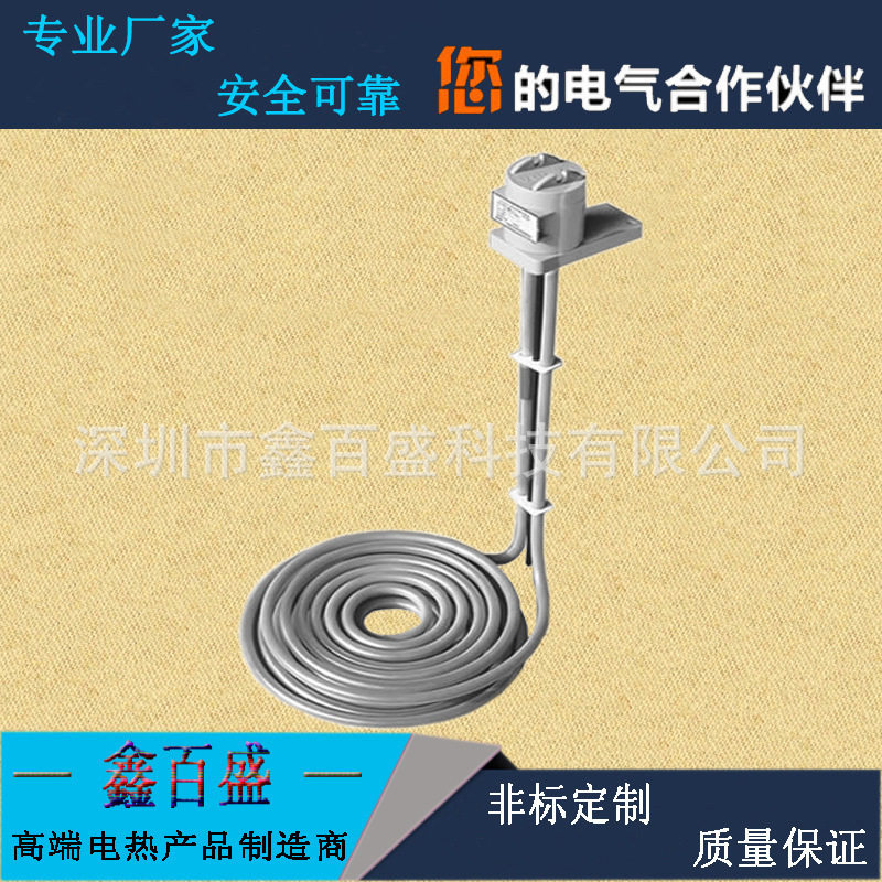 高品质腐蚀性液体加热器 铁氟龙加热管 耐腐蚀铁氟龙电热管3KW6KW