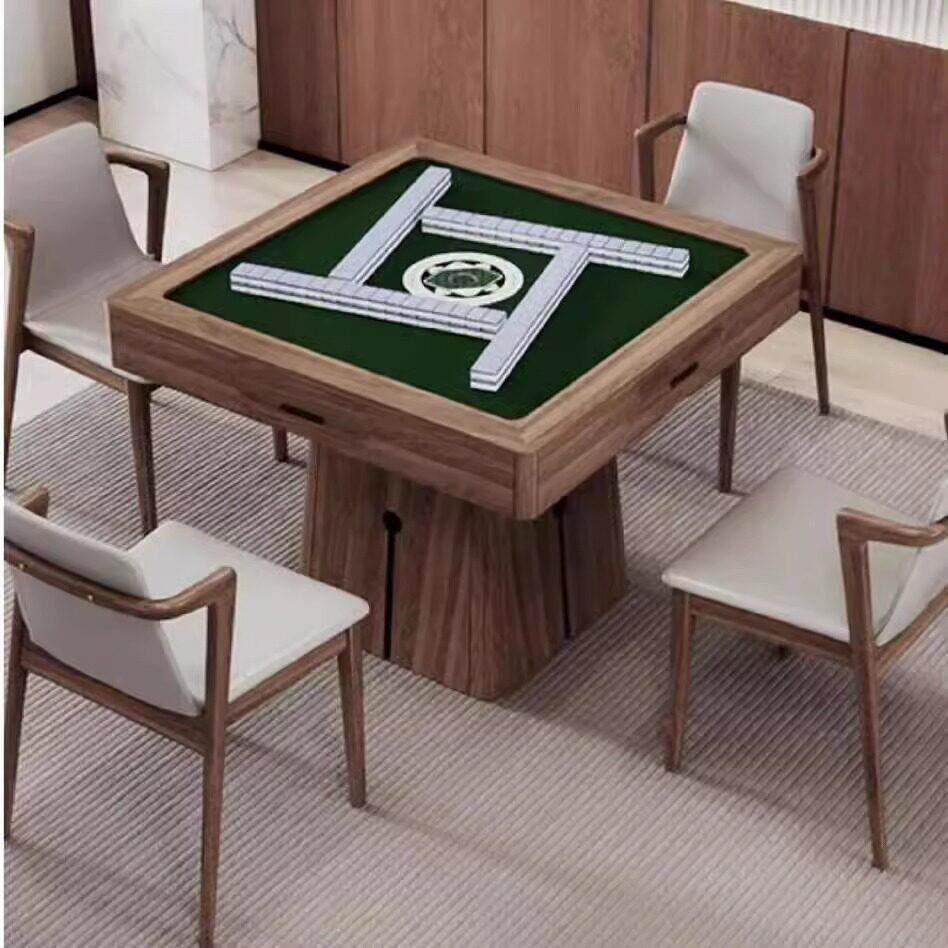 中式胡桃木电动家用麻将桌全自动All棋牌掼蛋桌棋牌室家俱定做