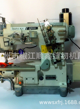 600小方头 左切刀自动剪线绷缝机 T恤下摆三针五线带刀冚车