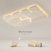 光创意主卧室灯简约现代LED吸顶灯客厅灯饭厅2025新款 房间灯具