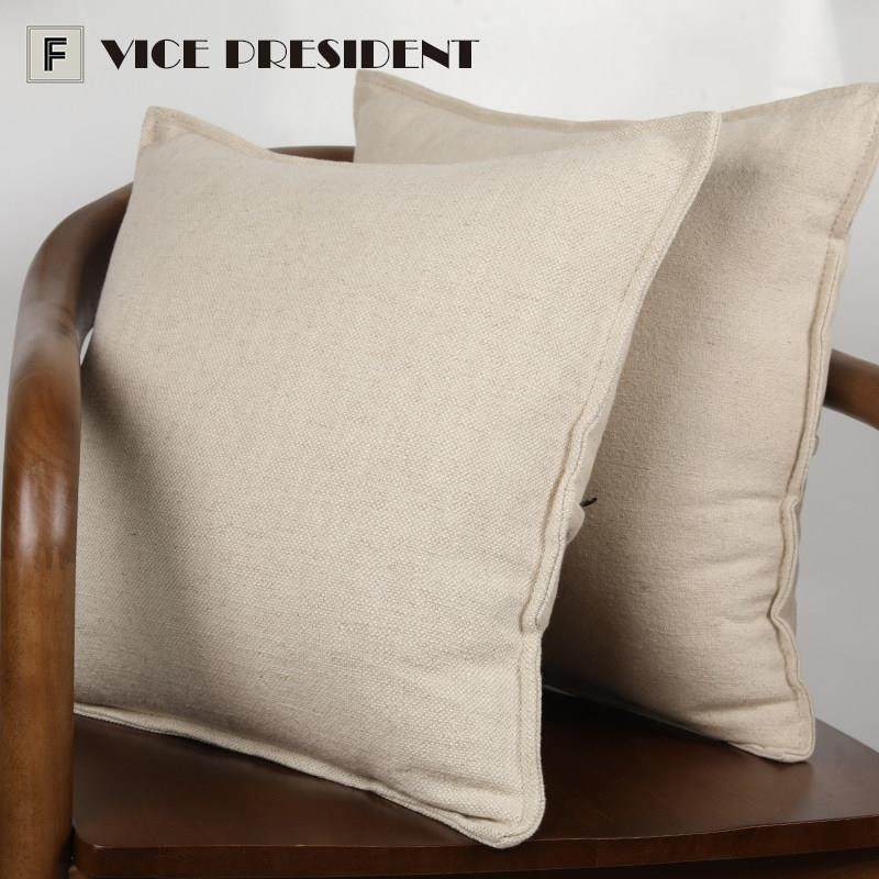 轻奢米色纯亚麻+棉凉爽透气抱枕棉麻方枕沙发米靠垫客厅汽车靠枕,居家布艺,靠垫/抱枕,淘宝优惠券,粉丝福利购,淘宝优惠卷
