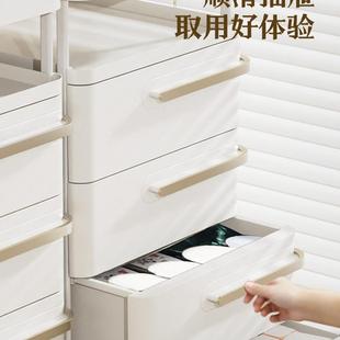 储物柜 欧轩床头柜家用卧室置物架简约现代收纳柜窄缝床边柜抽屉式