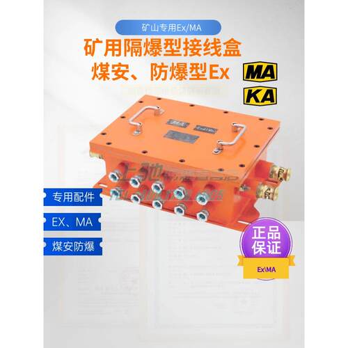 煤矿用隔爆电缆接线箱MA煤安认证防爆空箱127V电源煤矿本安电控箱