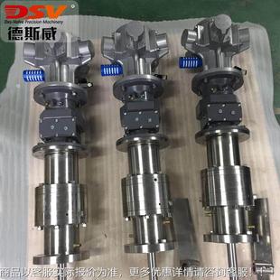 德斯威气动减马达配不DAM7 TRF配锈钢大功率气动速马达斜齿轮减速