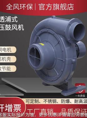现货热销15kwTB200-20透浦式中压鼓风机TB200-15燃烧器中压鼓风机