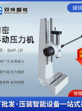 山东厂家定制 BHP多规格齿轮式小型台式手扳压力机精密手动压力机