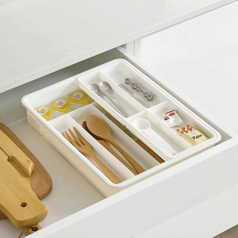 抽屉内餐具收纳盒刀叉筷子勺子小工具分格多层分隔式整理盒托盘,厨房/烹饪用具,厨房抽屉置物架,淘宝优惠券,粉丝福利购,淘宝优惠卷