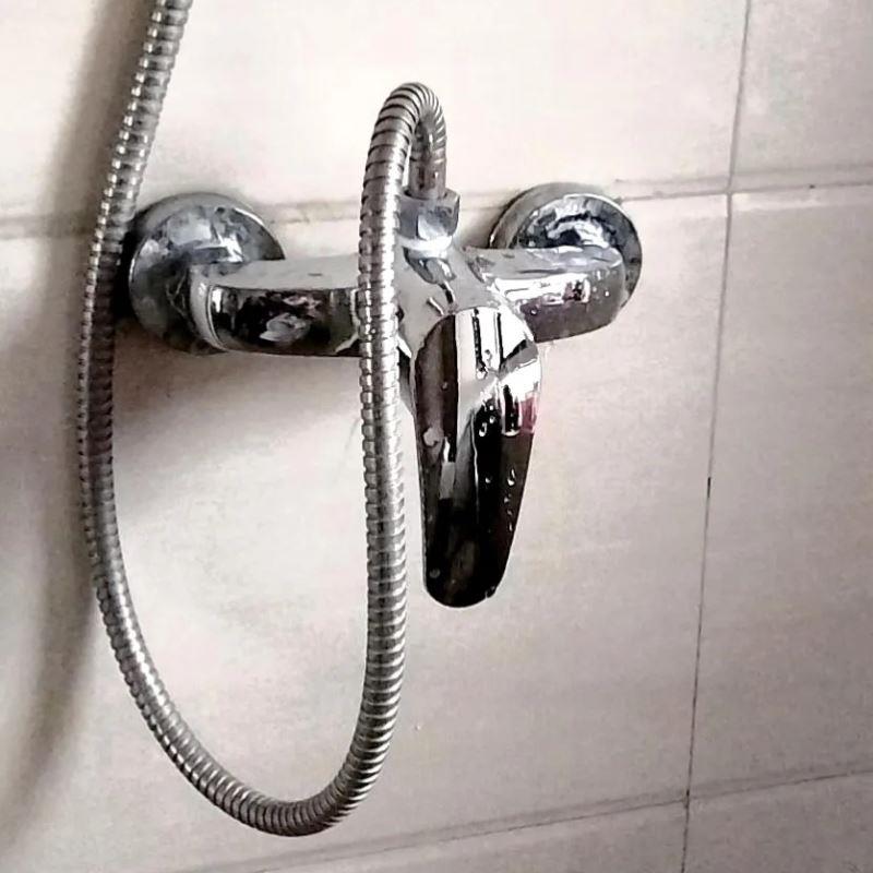 全铜淋浴龙头浴缸龙头浴室热水器暗装三联冷热水龙头开关混水阀