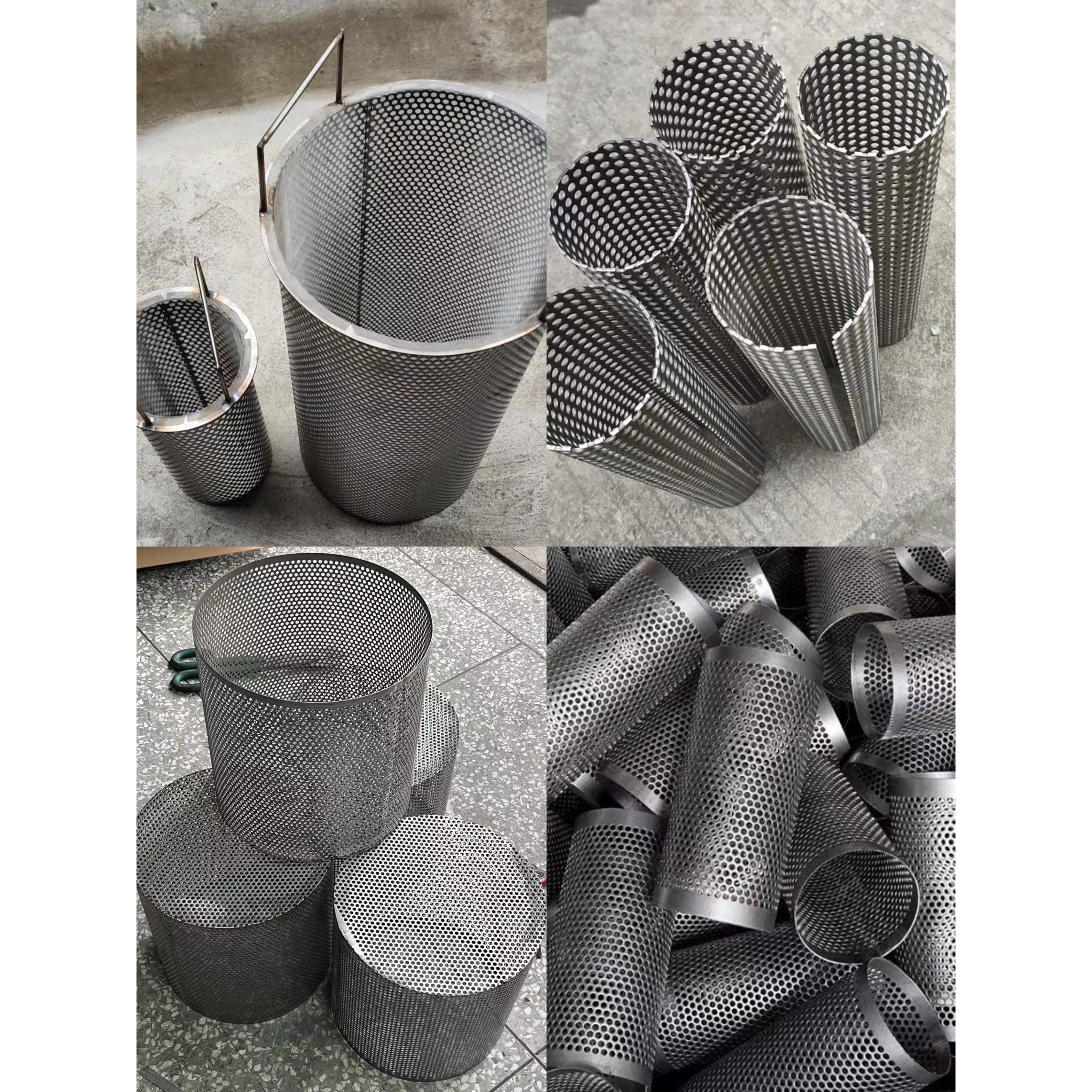 304y型过滤器过滤网不锈钢滤芯加厚圆柱形滤筒暖气管道空调过滤网