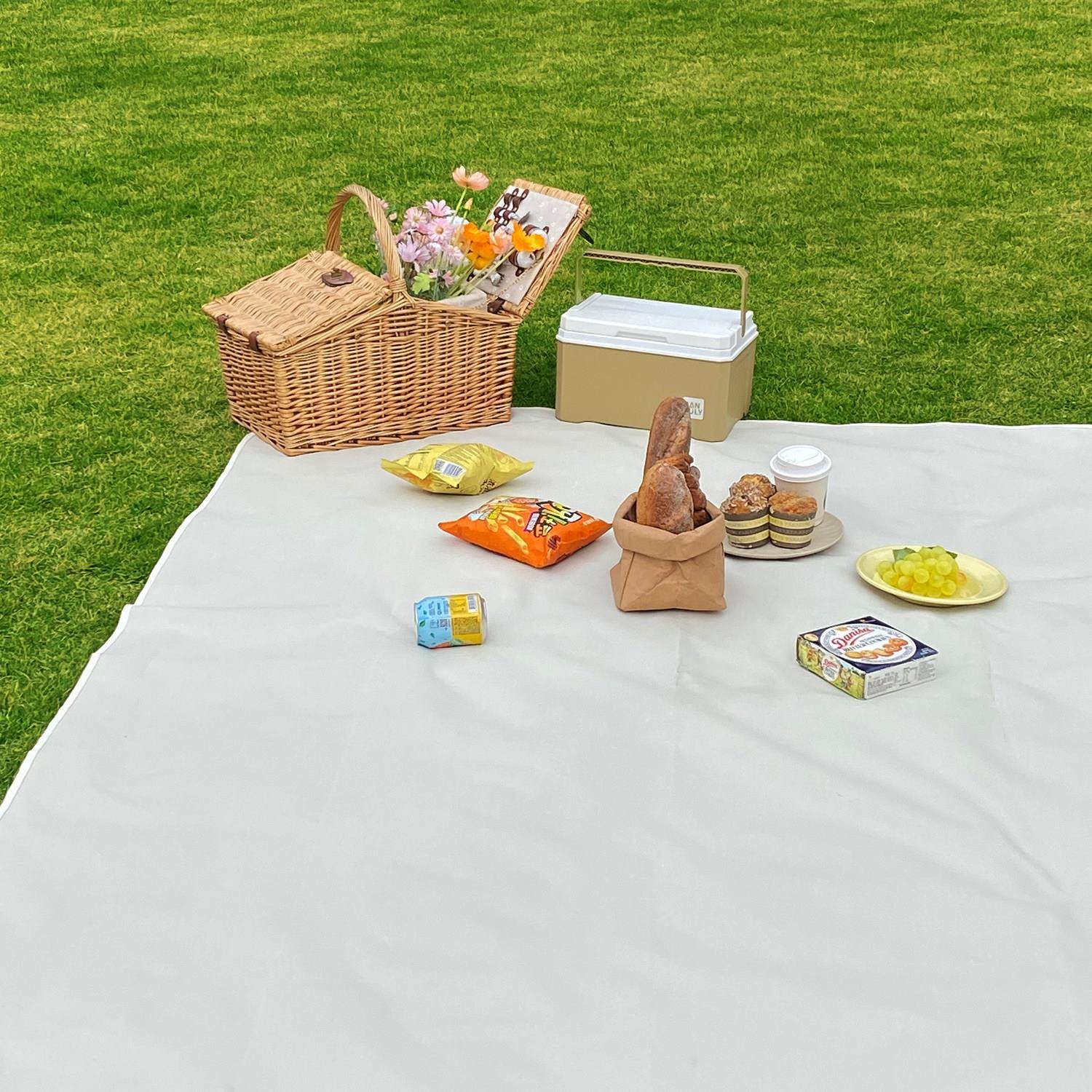 户外露营地垫防水防潮野餐垫公园草坪地垫白色野餐布法式春游垫子,户外/登山/野营/旅行用品,防潮垫,淘宝优惠券,粉丝福利购,淘宝优惠卷