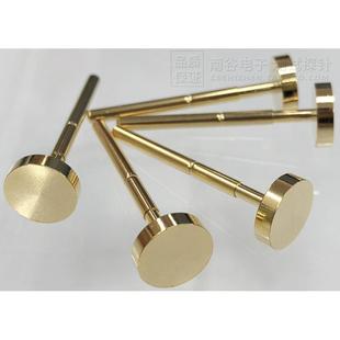 10mm大平头 镀金 弹簧测试探针 2.36mm PCB顶针 P156 PA156