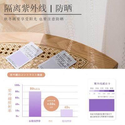 防晒隔热纱帘窗帘透光不透人卧室窗纱飘窗客厅阳台绍兴柯桥镜面纱