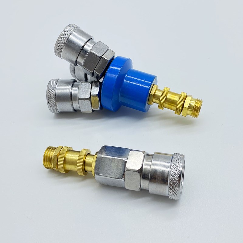 空压机气泵配件巴马推q拉阀铜2分双外丝气管接头放气阀出气阀开关