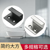 不锈钢瓷砖挂件挂码 固定墙砖陈列板托墙面展示 干挂钩方形托E码