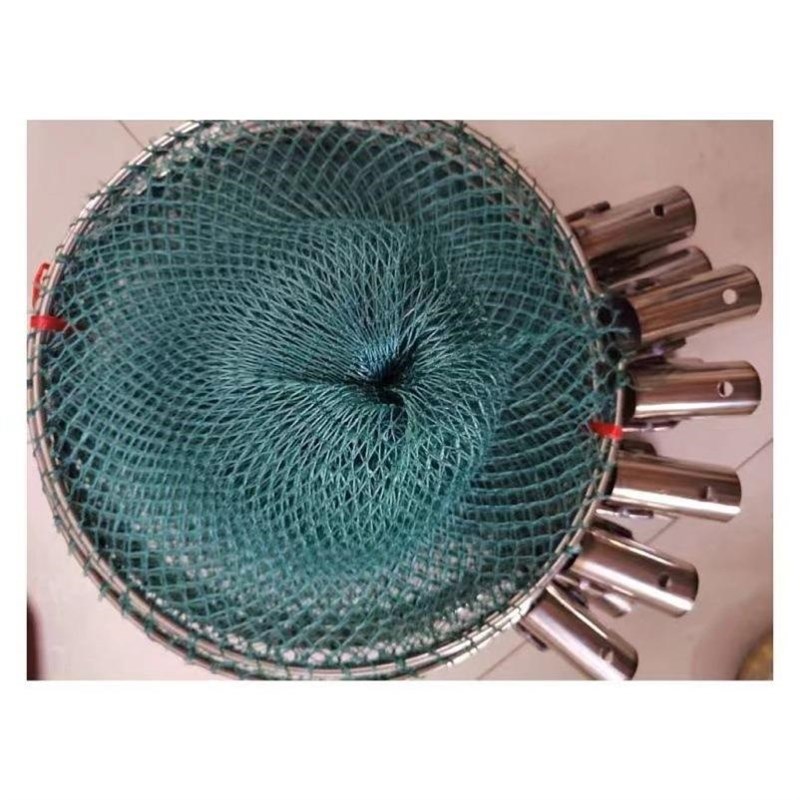 加粗加厚抄网k不锈钢实心钢材钓鱼鱼捞手工制作圆形