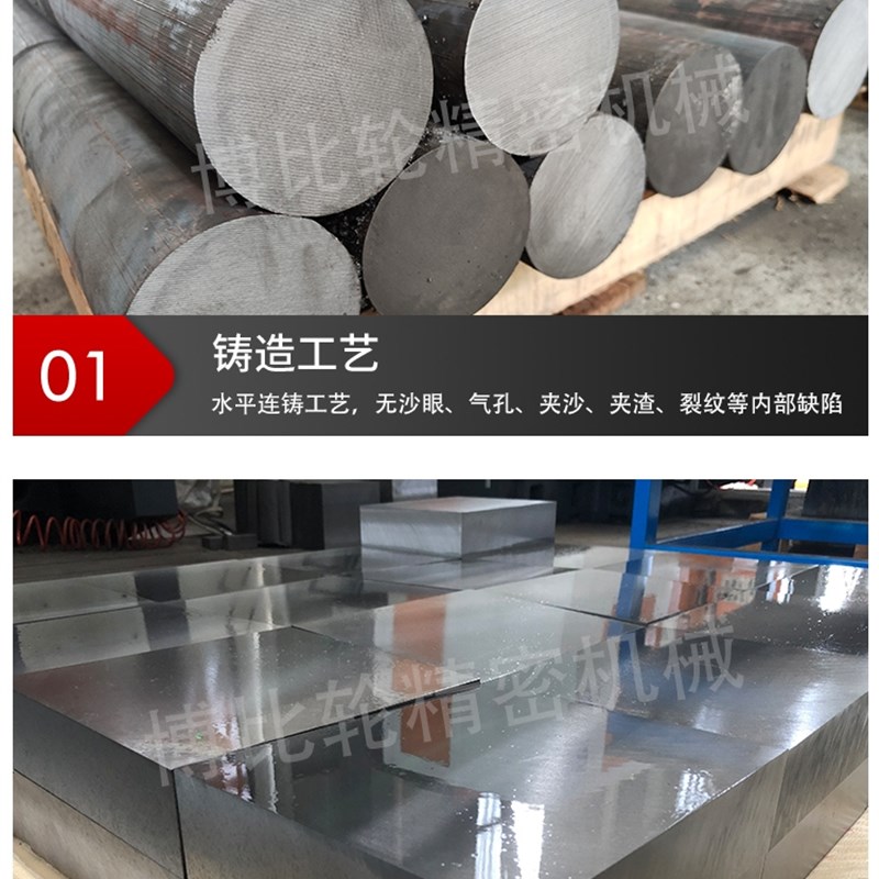 生铁块球墨铸铁QT500-7灰铁HT250方块料板料LQT600-3铸铁板材钢板