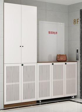 A舒电梯室外可移动带锁鞋柜密码锁XBA12楼道走廊门外透气储物柜