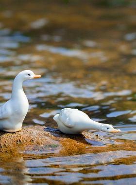 古都吸水石上水石摆件假山盆景多肉微景观装饰造景陶瓷小饰品配件