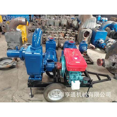 防汛排抽水泵农用双叶轮浇地灌溉泵 FOL1 0寸水大流量柴油涝机抽