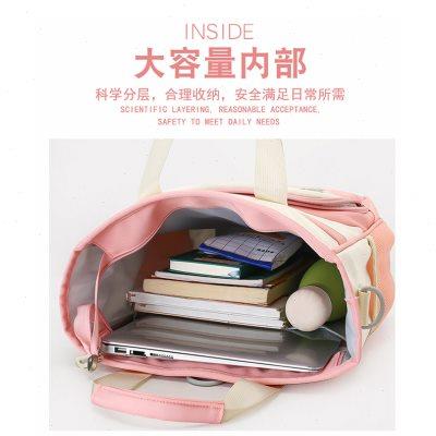 小学生补习袋儿童手提补课包男女孩斜跨美术袋校园拎书袋文件收纳