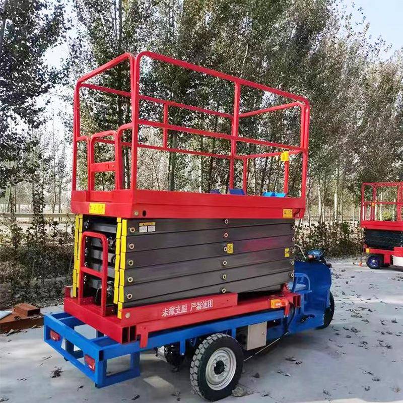 车载三轮车升降机小型电动升高4-12米升降车车载式剪叉升降平台
