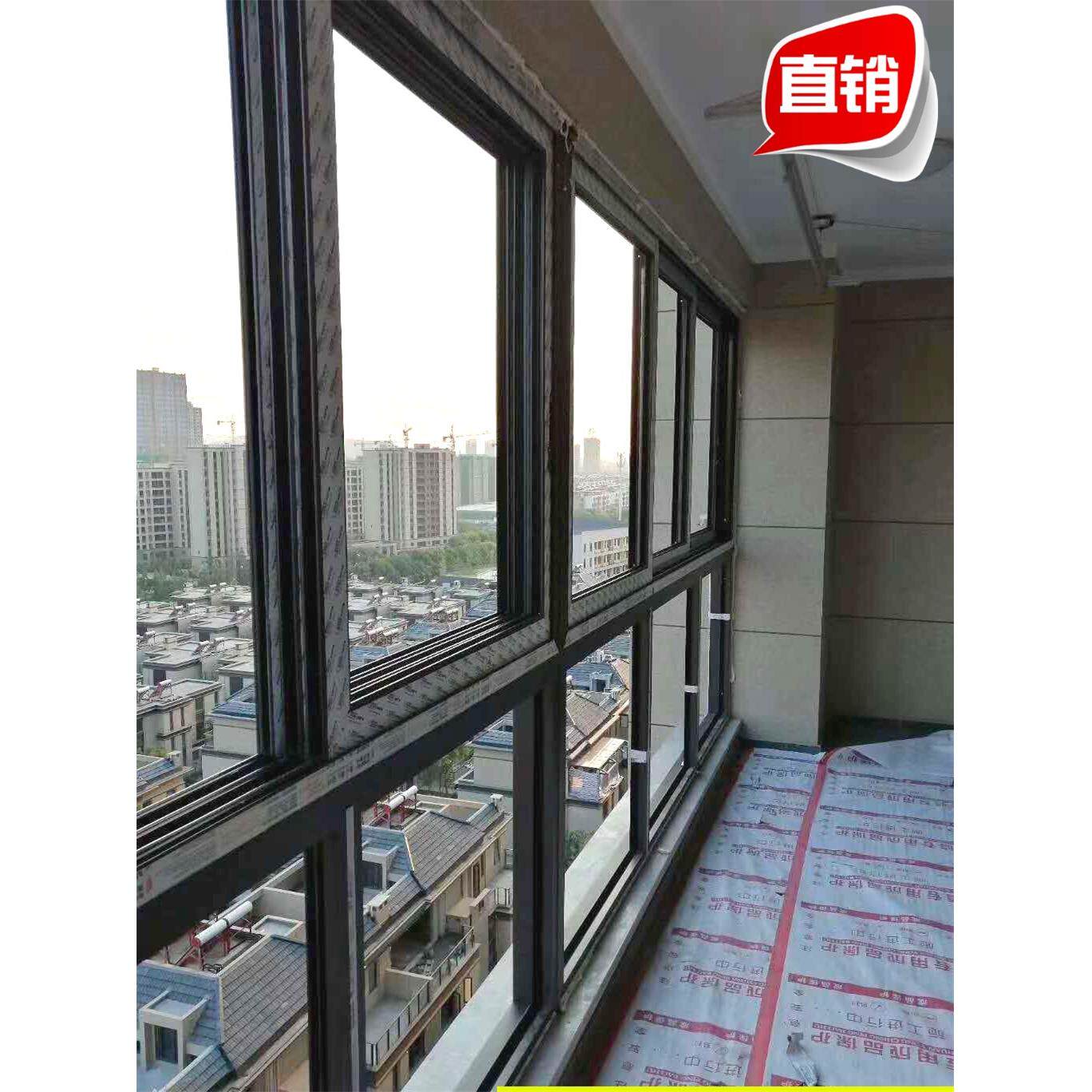 上海军领门窗断桥铝封阳台铝合金落地窗隔音玻璃平开推拉工厂直销
