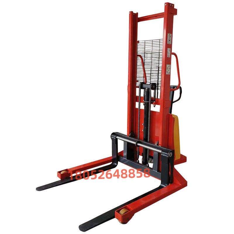 手动/半电动液压堆垛机1吨/2吨电池升降车装卸车全电动叉车堆垛机