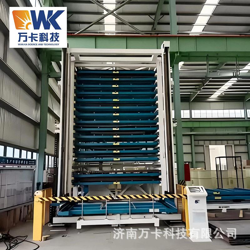 智能升降板材仓储货架激光切割机配套全自动重型板材货架设备图片