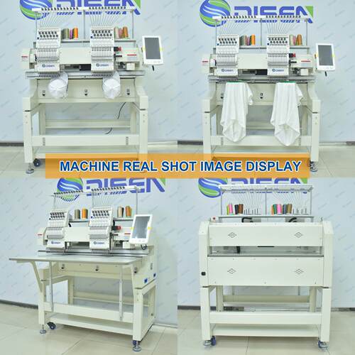 双774头商用型全动电脑绣花机子o成衣刺绣机E自mbridery帽machine