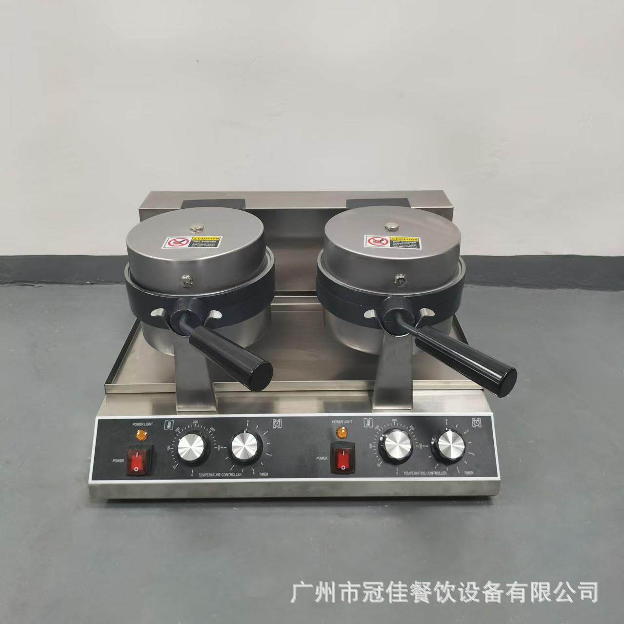 冠商佳用双堡头台式面机汉机包XPM器不锈钢汉堡热压机器摆摊小吃