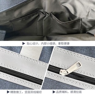 手提文件袋帆布文件包会议袋公文袋拉链袋办公商务资料袋定制logo