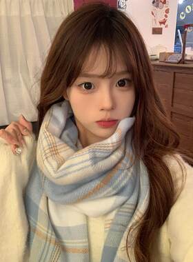 2025新款氛围感jk格子巾女